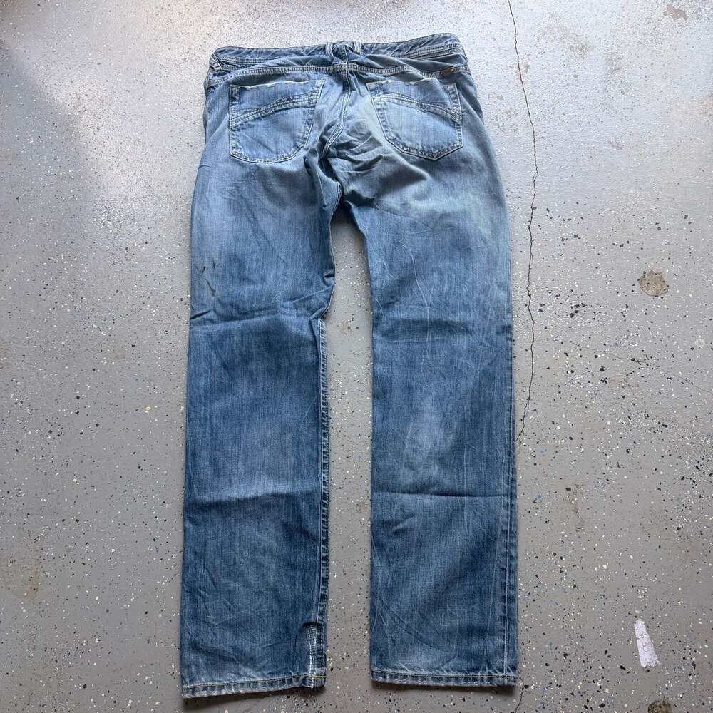 Vintage 90s Y2K Diesel Industry Wash Faded Italy Jeans pants Women's W31 L32 Siz - Picture 5 of 8